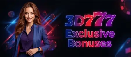3d777 exclusive bonuses